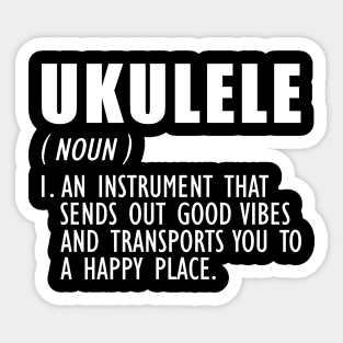 Ukulele Definition w Sticker